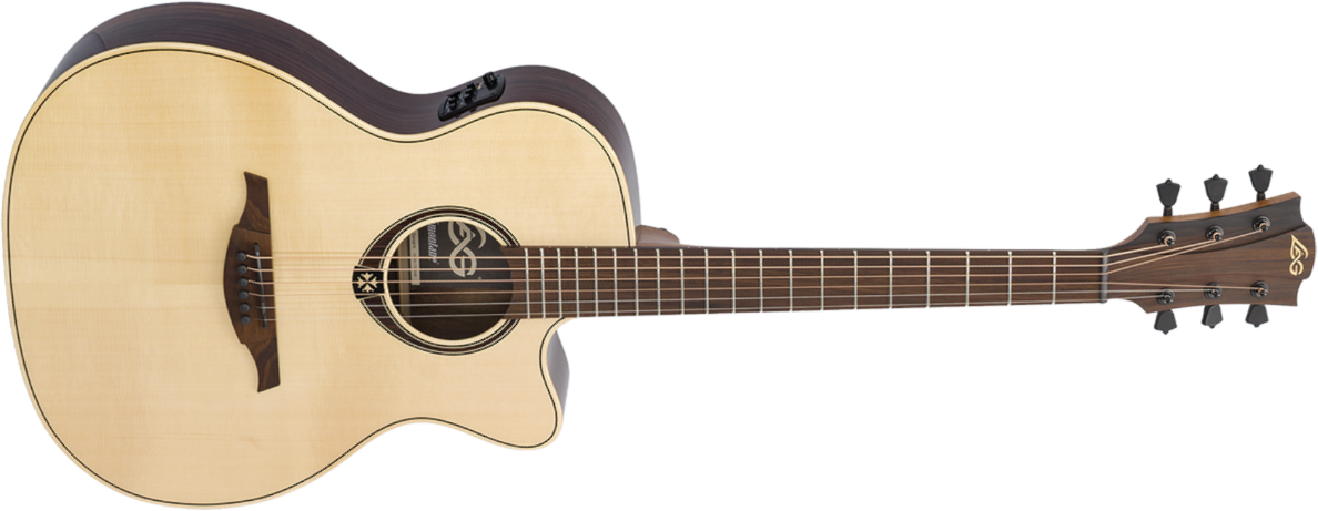 Lag T218 Ace Auditorium Epicea Palissandre Br - Natural - Folk guitar - Main picture