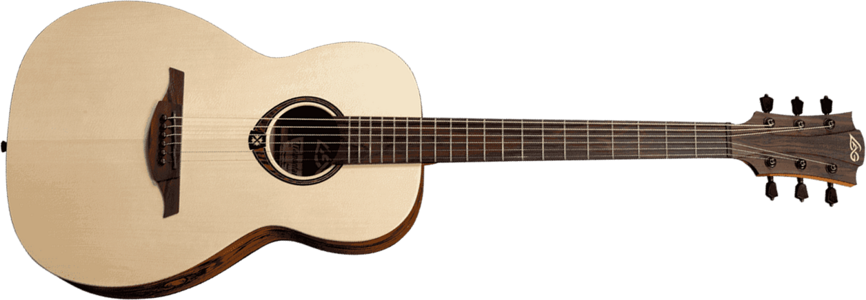 Lag T270pe Tramontane Parlor Epicea Snakewood - Natural - Acoustic guitar & electro - Main picture