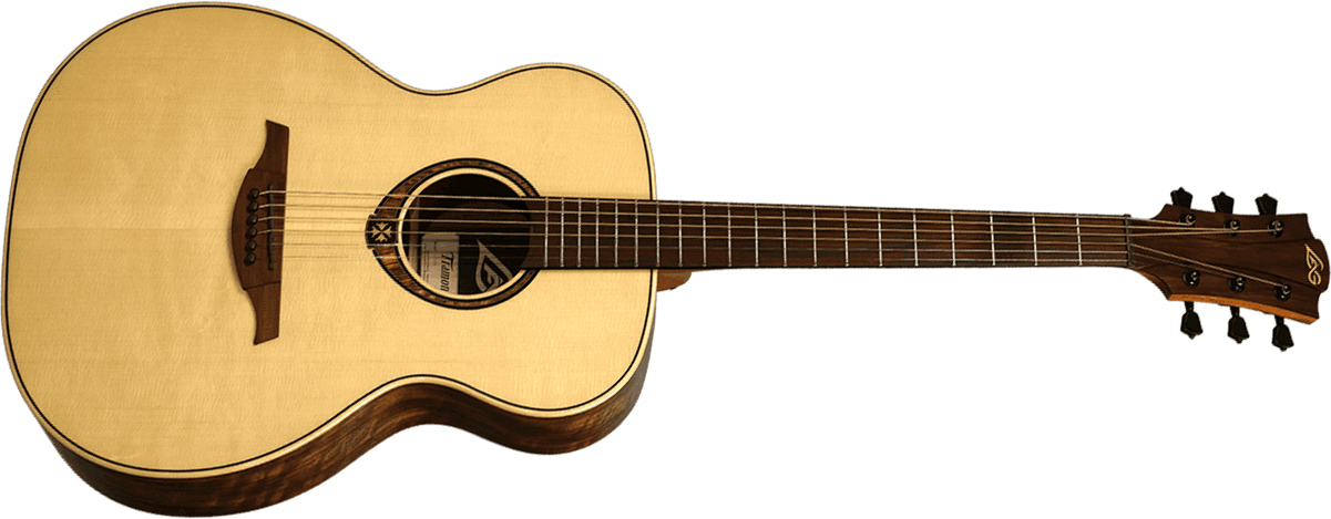 Lag T318a Tramontane Auditorium Epicea Ovangkol Bro - Natural - Acoustic guitar & electro - Main picture