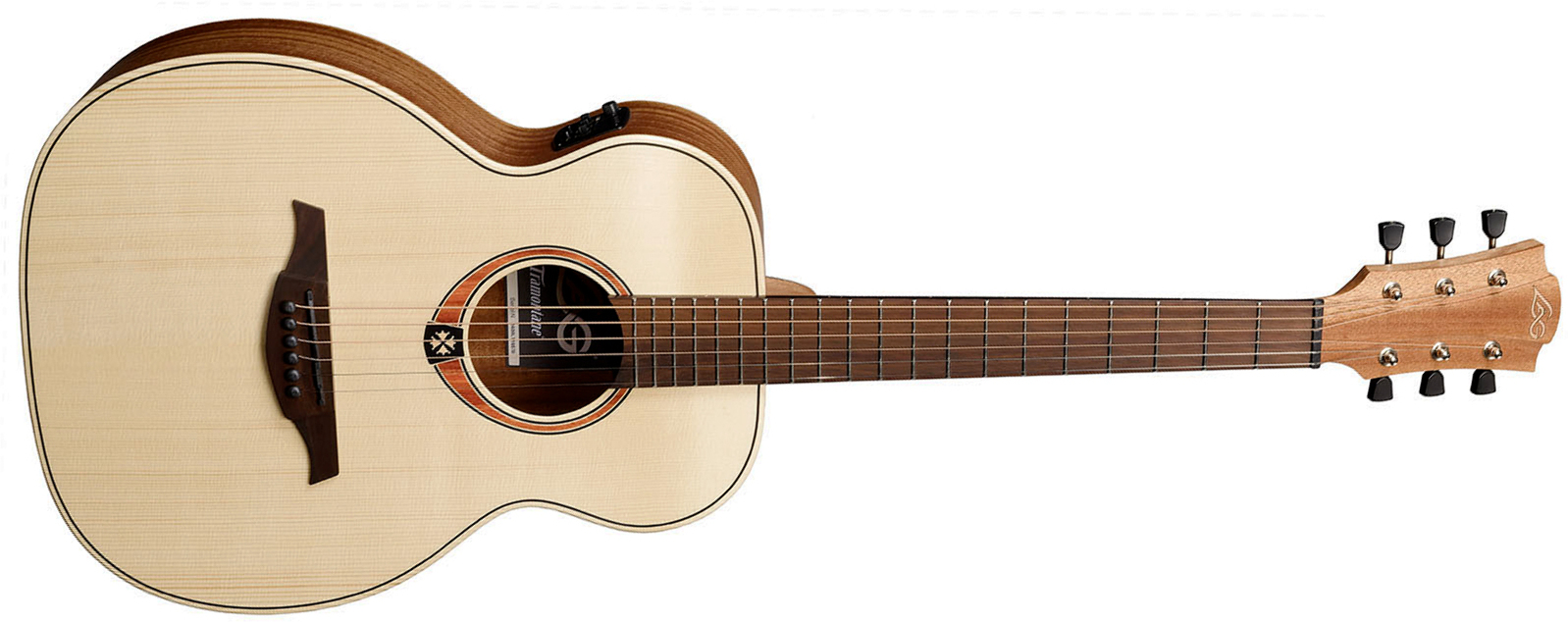 Lag T70te Travel Epicea Khaya Brb - Natural - Folk guitar - Main picture