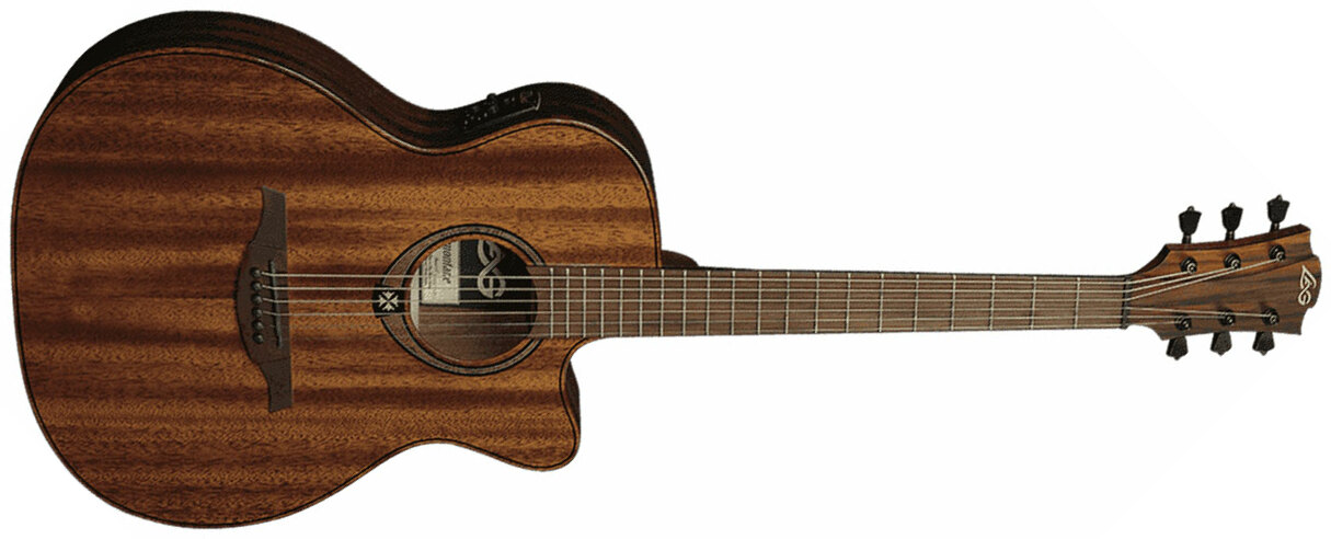 Lag T98ace Tramontane Auditorium Cw Tout Khaya Bro - Naturel - Electro acoustic guitar - Main picture