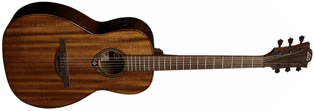 Lag T98pe Tramontane Parlor Tout Khaya Bro - Naturel - Electro acoustic guitar - Main picture