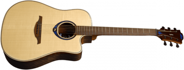Lag Thv20dce Hyvibe Dreadnought Epicea/ovangkol Cw - Naturel - Electro acoustic guitar - Main picture