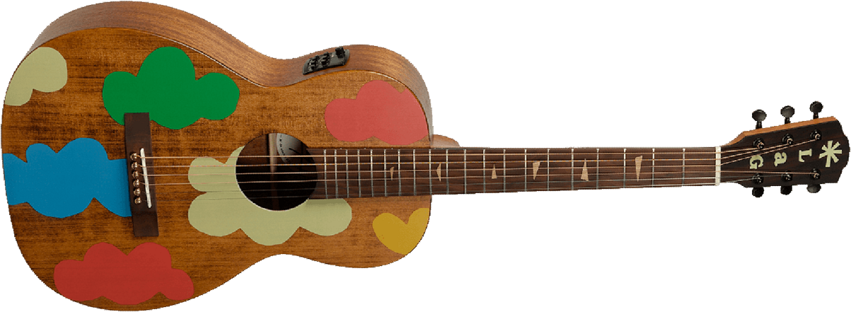 Lag Vianney Travel Signature Edition Limitee Telethon  Epicea Acajou - Naturel - Travel acoustic guitar - Main picture