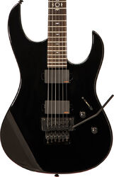 Str shape electric guitar Lag Arkane Custom Bédarieux #023294 - Black