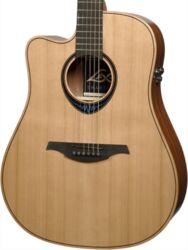 Left-handed folk guitar Lag Bluewave 2 TLBW2DCE - Naturel