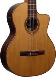 Classical guitar 4/4 size Lag Occitania OC118CE - Naturel brillant