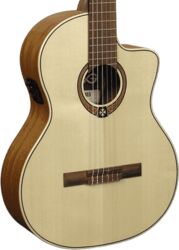 Classical guitar 4/4 size Lag Occitania OC88CE - Naturel brillant