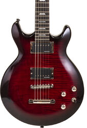 Double cut electric guitar Lag Roxane R500 - Cherry shadow