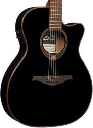 Electro acoustic guitar Lag T118ASCE Tramontane - Black