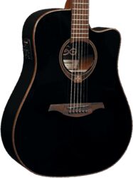 Electro acoustic guitar Lag T118DCE Tramontane - Black