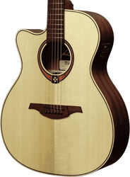 Left-handed folk guitar Lag Tramontane TL88ACE Left Hand - Naturel