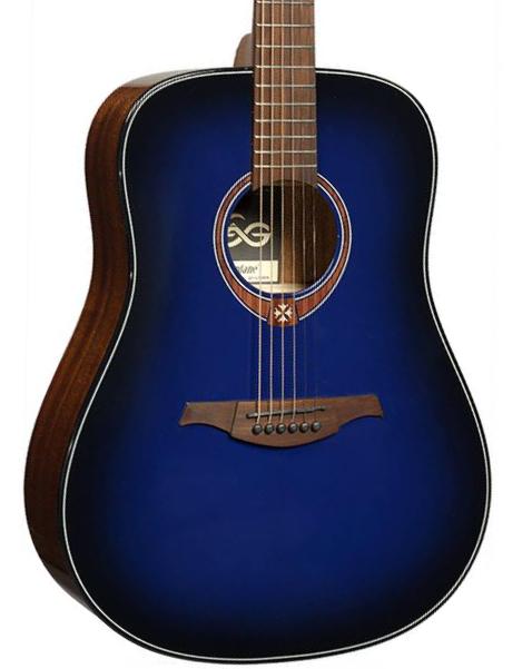 Folk guitar Lag Tramontane T-Blue-D - Blue burst