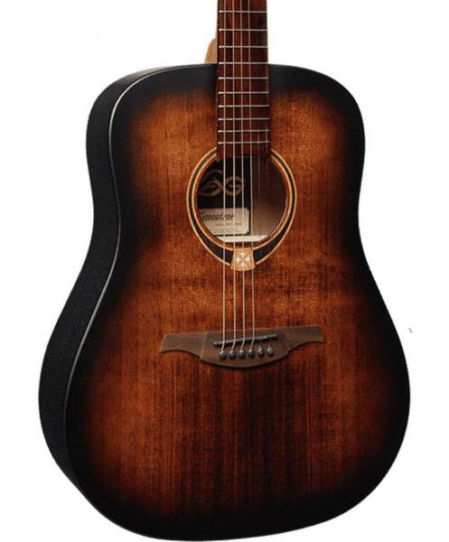 Folk guitar Lag Tramontane T70D - Noir & brun