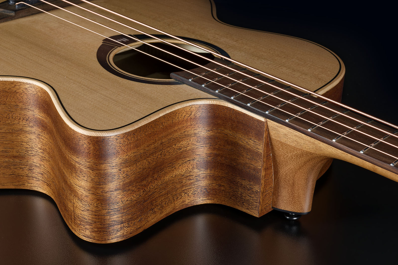 Lag Hv10bce Hyvibe H2 Bass Cw Shsc Cedre Khaya Bra - Natural - Acoustic bass - Variation 3