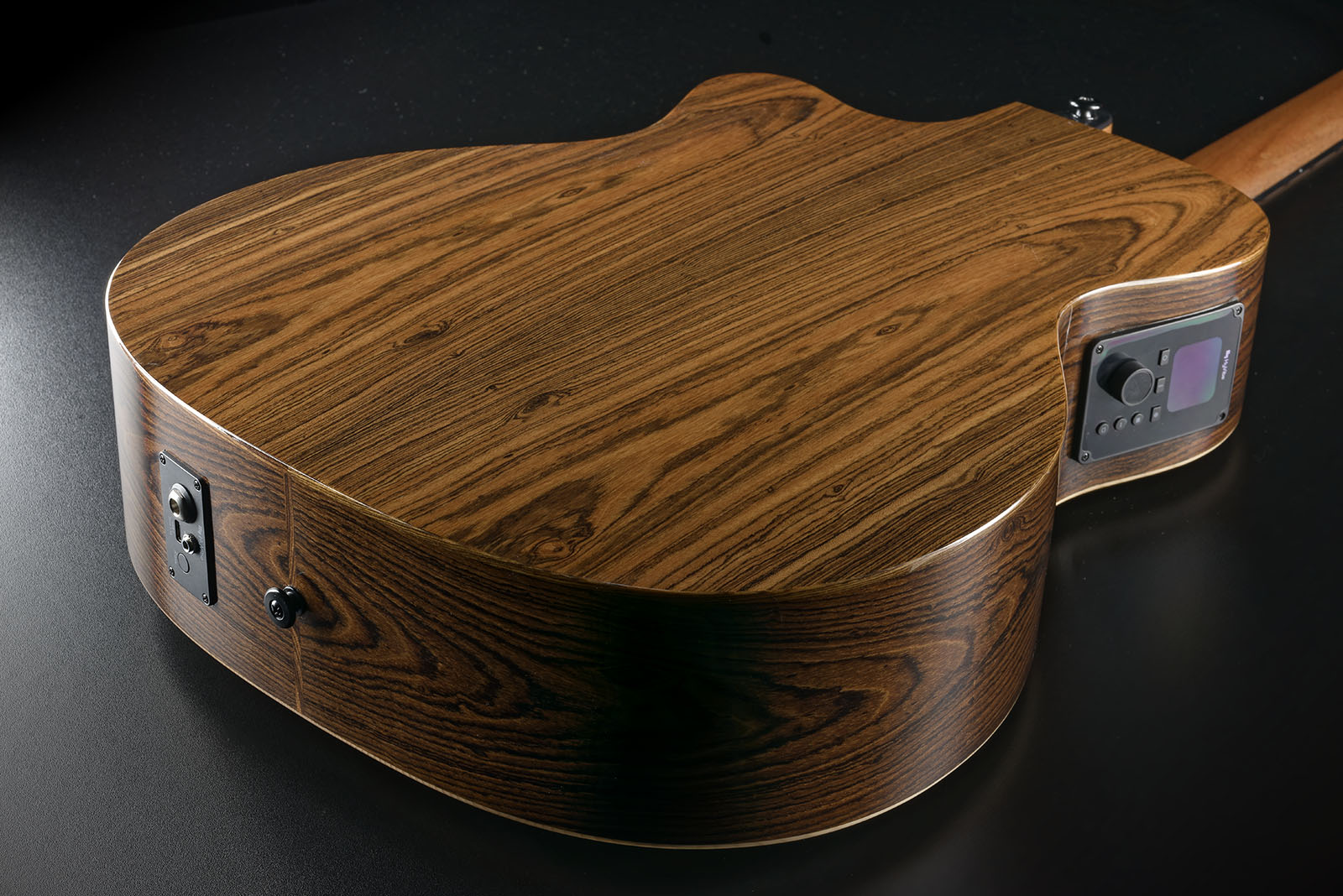 Lag Hv30ace Hyvibe H2 Auditorium Cw Epicea Bokote Bkbr - Natural - Folk guitar - Variation 5