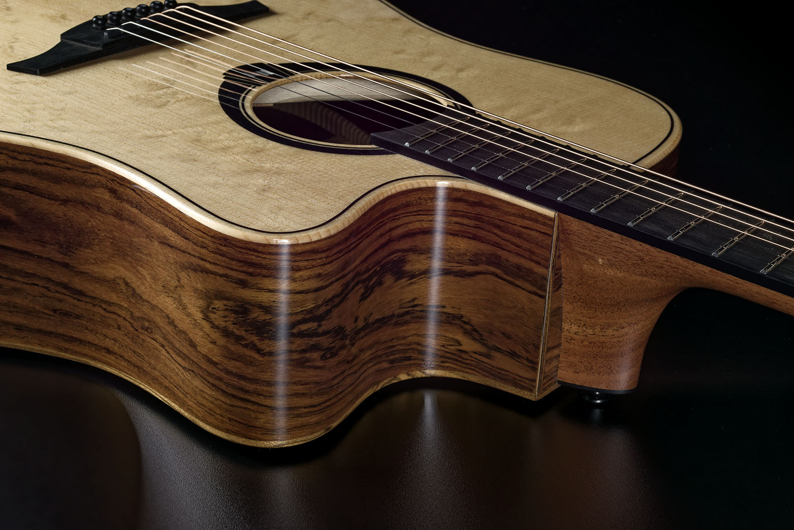 Lag Hv30dce Hyvibe H2 Dreadnought Epicea Bokote Bkbr - Natural - Folk guitar - Variation 3