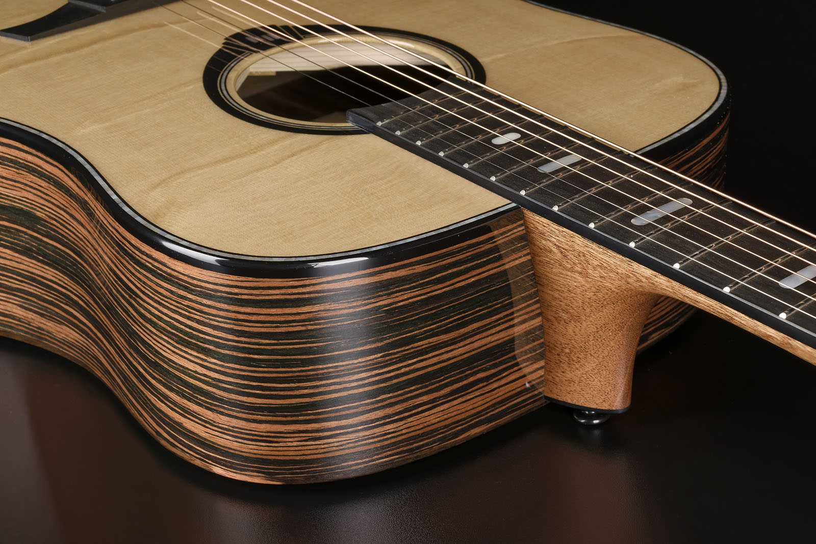 Lag Hv50de Hyvibe H2 Dreadnought Epicea Bokote Bkbr - Natural - Folk guitar - Variation 4