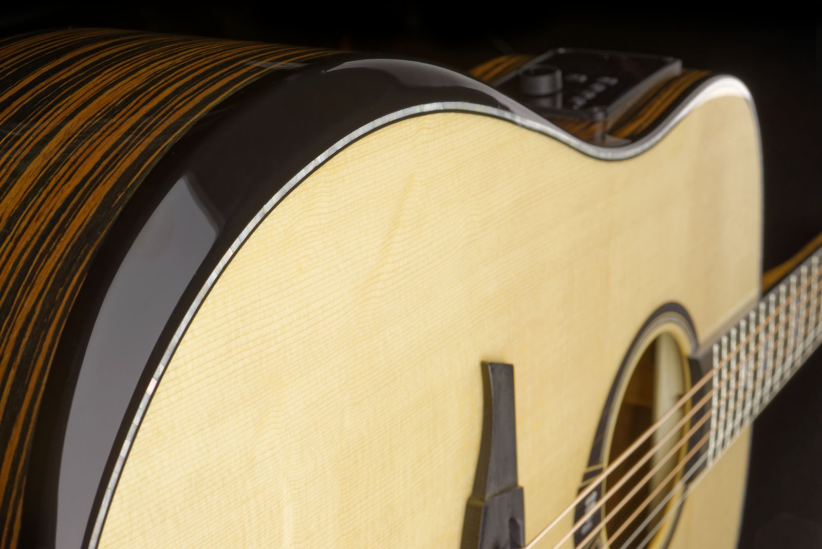Lag Hv50de Hyvibe H2 Dreadnought Epicea Bokote Bkbr - Natural - Folk guitar - Variation 5