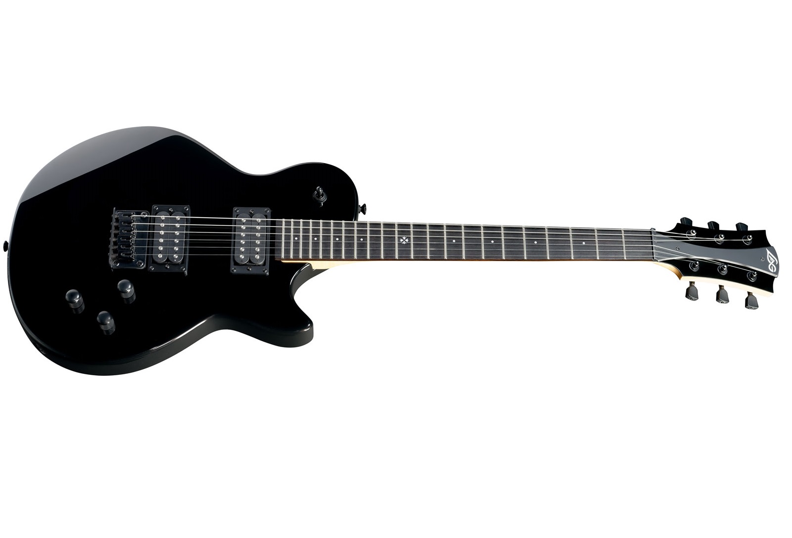 Lag Imperator 60 Hh Ht Rw - Black - Single cut electric guitar - Variation 1