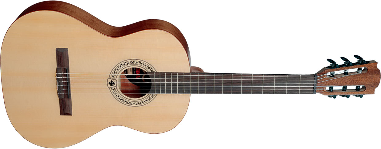 Lag Oc44-3-pack Occitania Junior 3/4 Epicea Sapele Rw - Naturel Satin - Classical guitar 3/4 size - Variation 2
