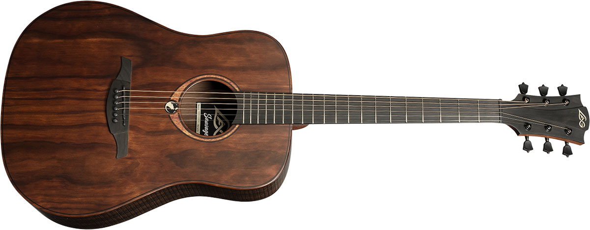 Lag Sauvage D Dreadnought Pale Brankowood Tramontane Eucalyptus Brb - Naturel - Acoustic guitar & electro - Variation 1