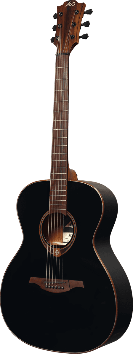 Lag T118a Tramontane Auditorium Cedre Khaya Bro - Black - Acoustic guitar & electro - Variation 1