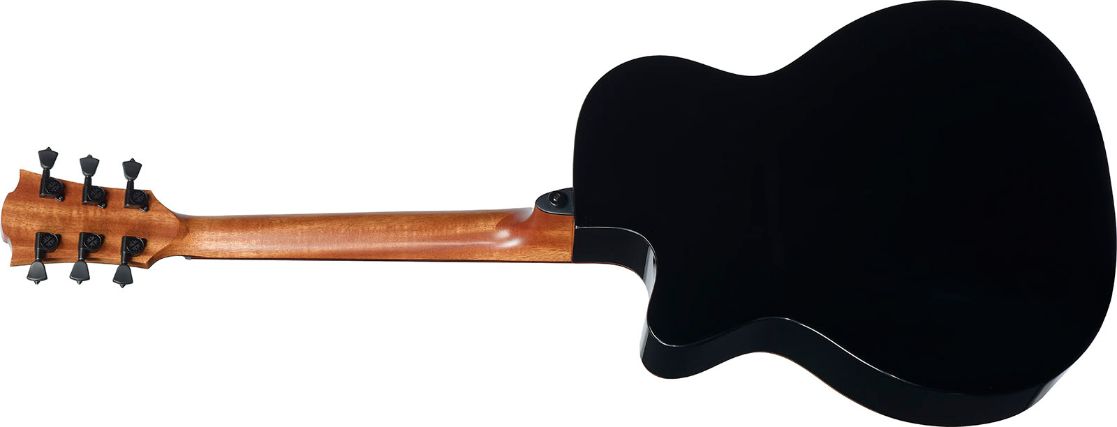 Lag T118abce Bevel Tramontane Auditorium Cedre Khaya Bro - Black - Electro acoustic guitar - Variation 1