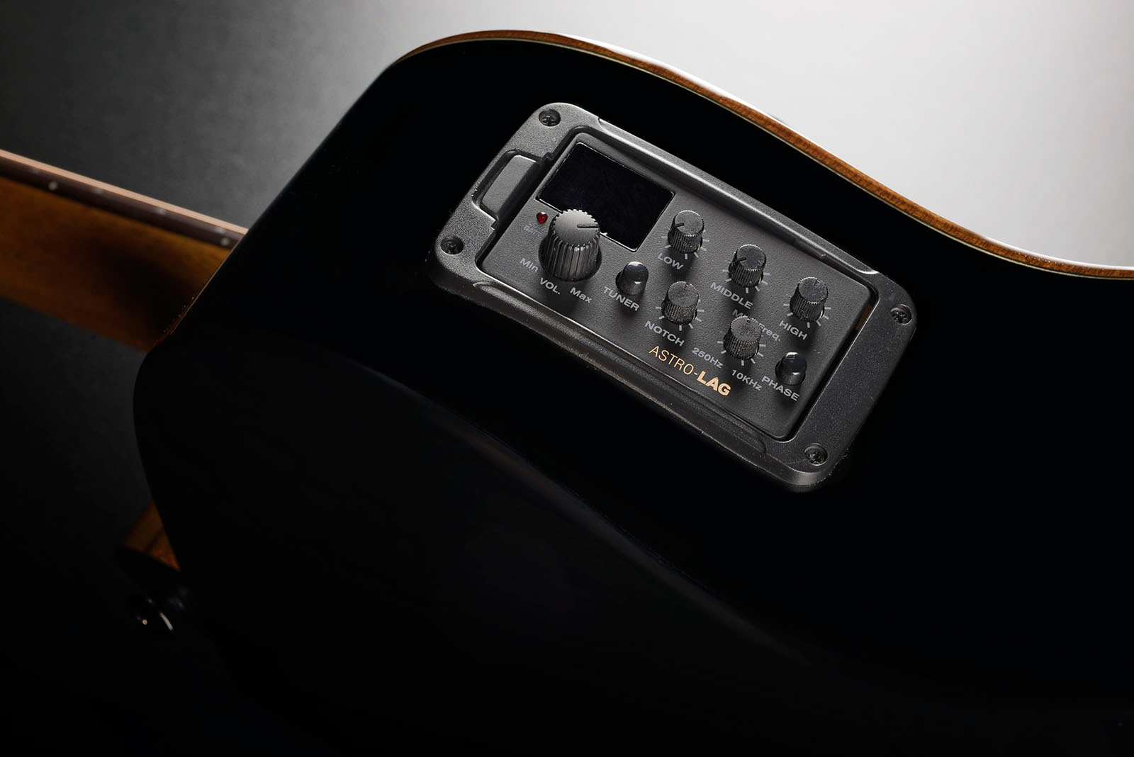 Lag T118abce Bevel Tramontane Auditorium Cedre Khaya Bro - Black - Electro acoustic guitar - Variation 6