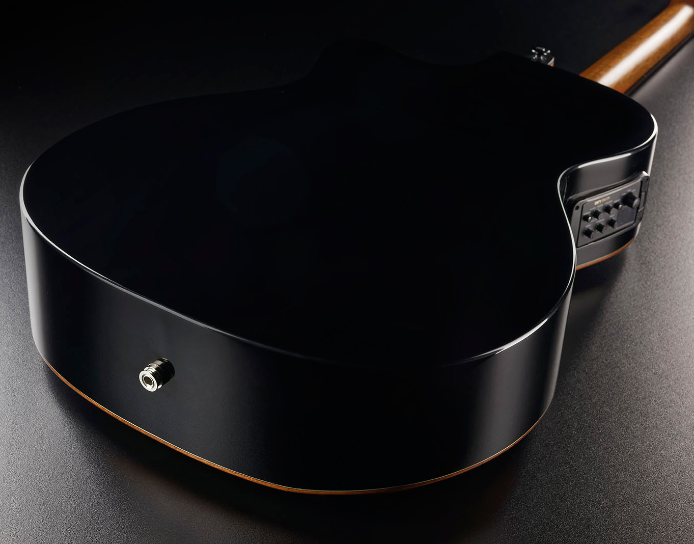 Lag T118abce Bevel Tramontane Auditorium Cedre Khaya Bro - Black - Electro acoustic guitar - Variation 7