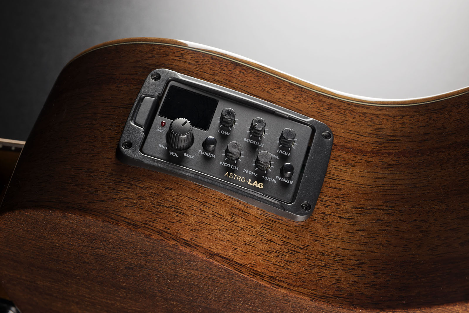 Lag T118abce Bevel Tramontane Auditorium Cw Cedre Khaya Bro - Brown Sunburst - Electro acoustic guitar - Variation 7