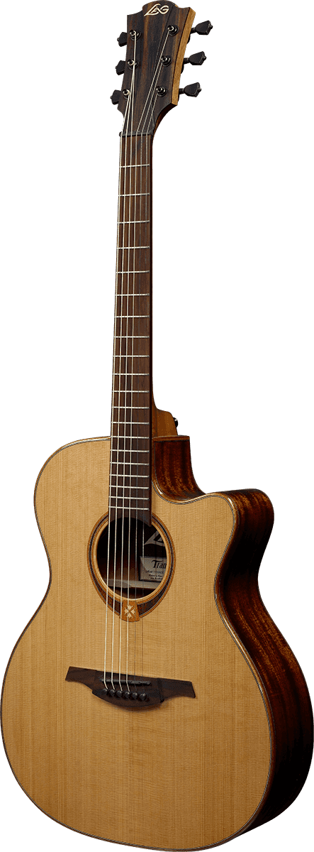 Lag T118ace Tramontane Auditorium Cw Cedre Khaya Bro - Naturel - Electro acoustic guitar - Variation 1