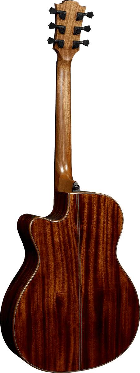 Lag T118asce Tramontane Auditorium Slim Cw Electro Cedre Khaya - Naturel - Electro acoustic guitar - Variation 2