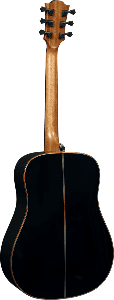 Lag T118d Tramontane Dreadnought Cedre Khaya - Black - Acoustic guitar & electro - Variation 2