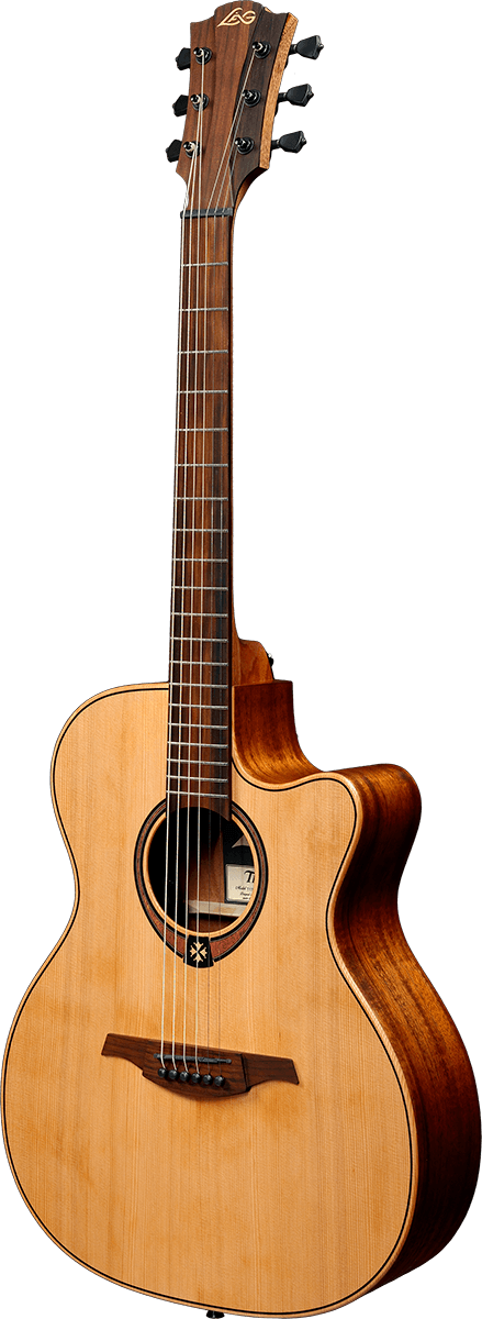 Lag T170ace Tramontane Auditorium Cw Cedre Khaya Bro - Naturel - Electro acoustic guitar - Variation 1