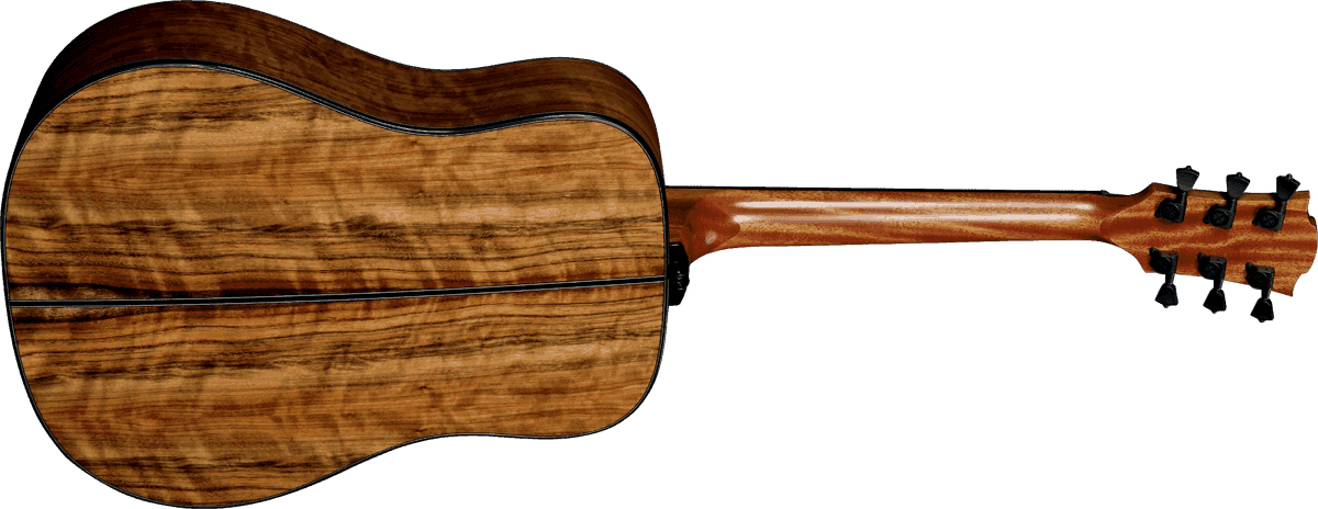 Lag T318d Tramontane Dreadnought Epicea Ovangkol Bro - Natural - Acoustic guitar & electro - Variation 1