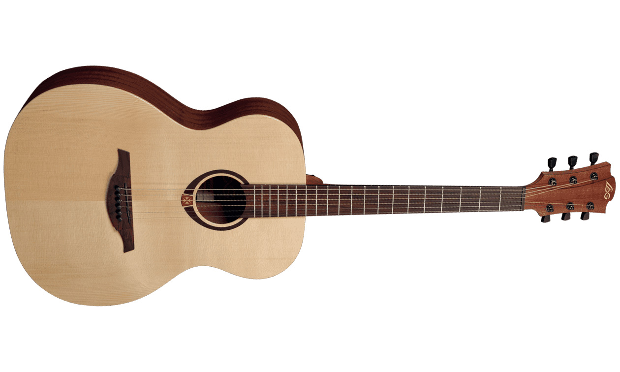 Lag T70a-hit Tramontane Auditorium Epicea Sapele - Naturel Satin - Acoustic guitar & electro - Variation 1