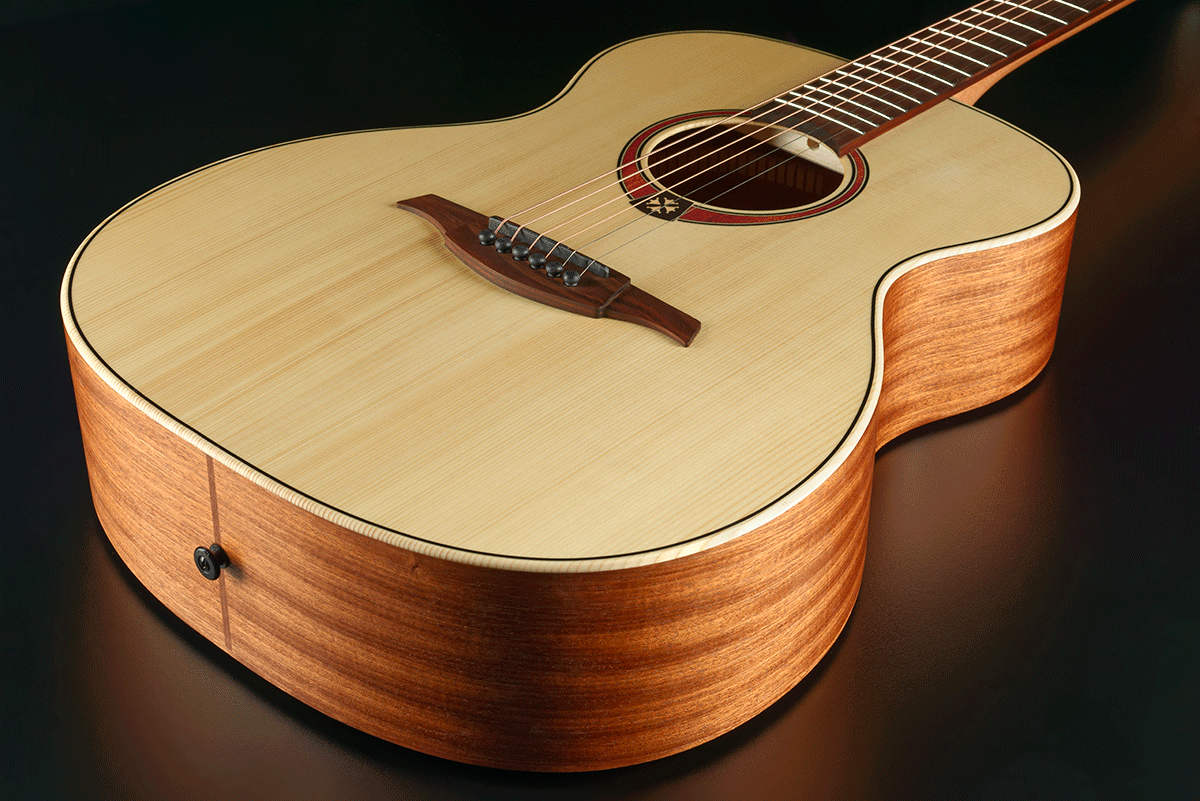 Lag T70a Tramontane Auditorium Epicea Acajou Bro - Naturel - Acoustic guitar & electro - Variation 4