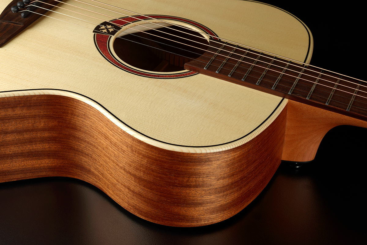 Lag T70a Tramontane Auditorium Epicea Acajou Bro - Naturel - Acoustic guitar & electro - Variation 6