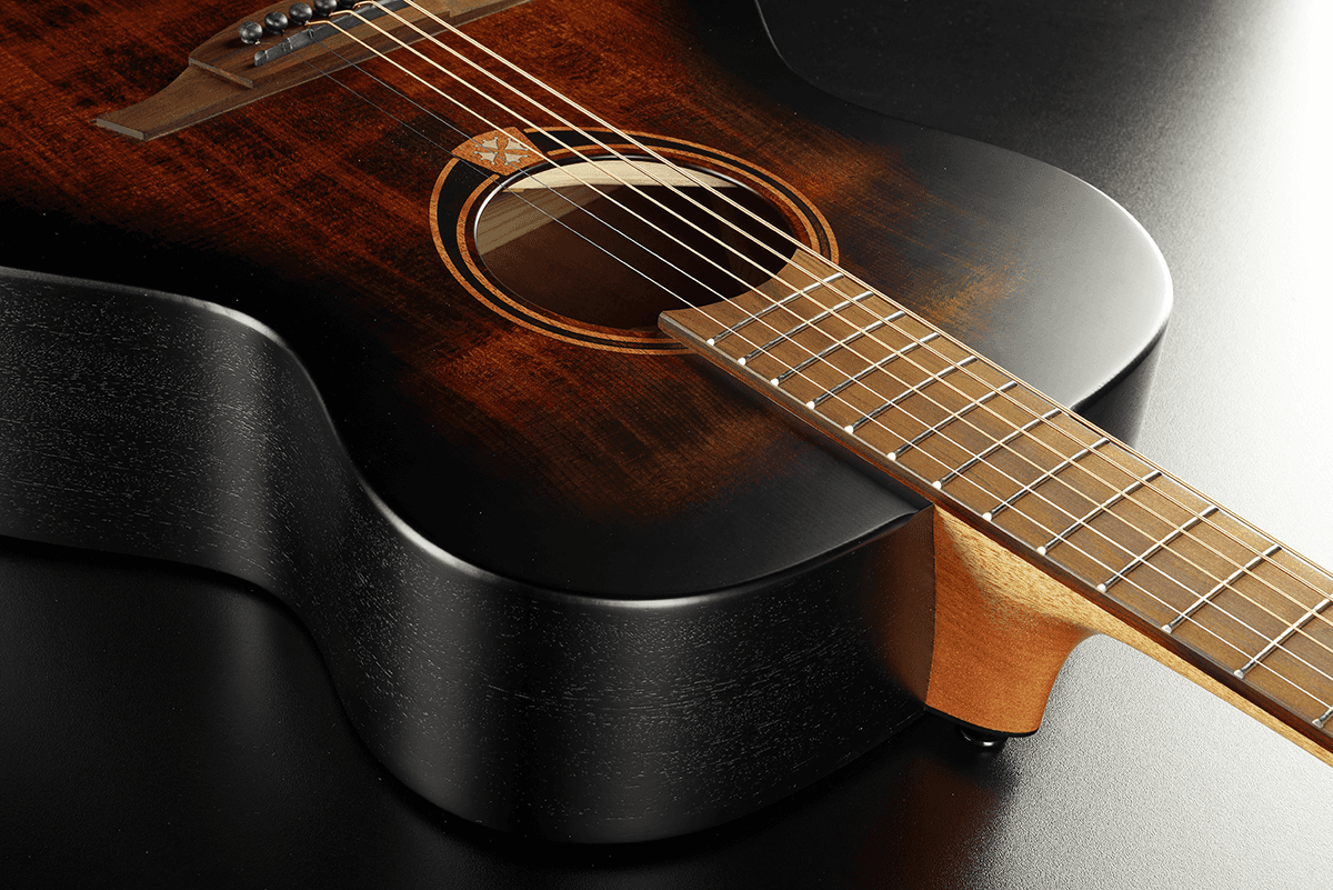 Lag T70a Tramontane Auditorium Epicea Sapele Bro - Noir & Brun - Acoustic guitar & electro - Variation 2