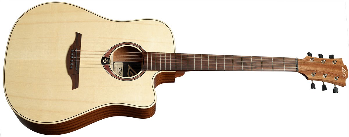 Lag T70dce Ii Tramontane Auditorium Cw Epicea Sapele Bro - Naturel Satin - Electro acoustic guitar - Variation 1