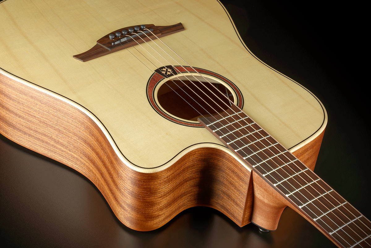 Lag T70dce Ii Tramontane Auditorium Cw Epicea Sapele Bro - Naturel Satin - Electro acoustic guitar - Variation 3