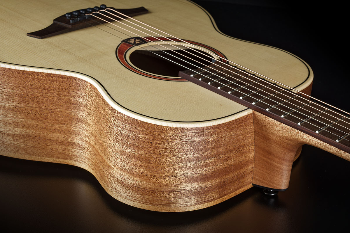 Lag T70te Travel Epicea Khaya Brb - Natural - Folk guitar - Variation 3