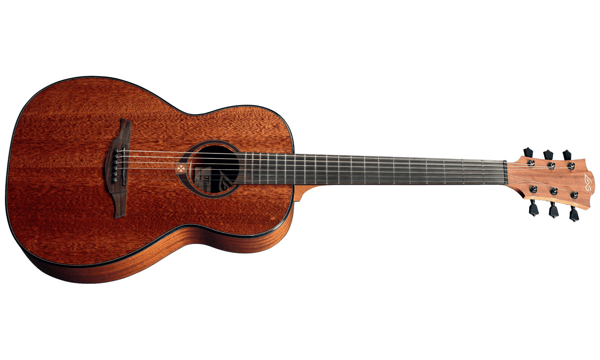 Lag T90pe Tramontane Parlor Tout Khaya Rw Directlag Plus - Naturel Brillant - Acoustic guitar & electro - Variation 1