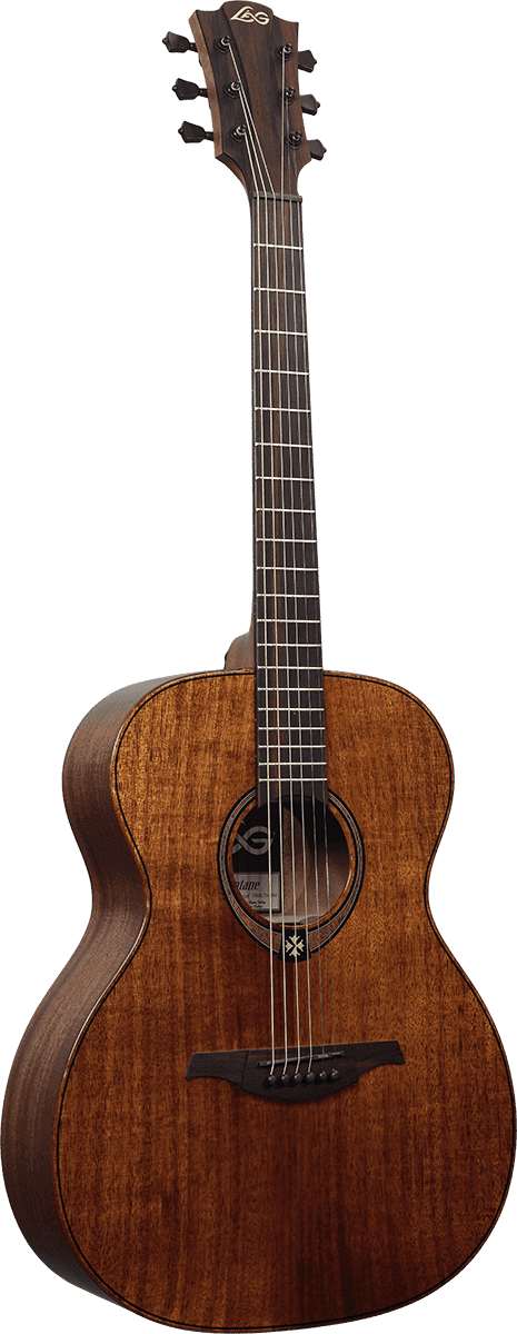 Lag T98a Tramontane Auditorium Tout Khaya Bro - Natural - Acoustic guitar & electro - Variation 1