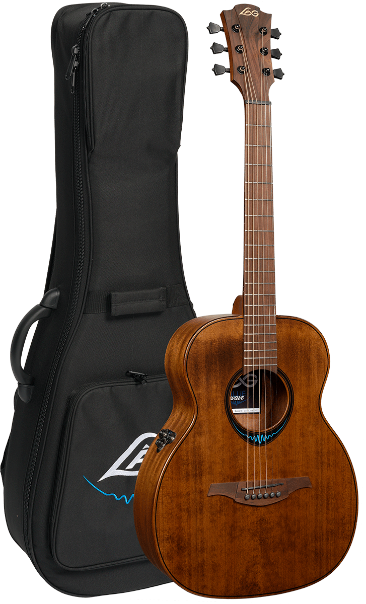 Lag Tbw1te Bluewave 1 Travel Cedre Khaya Brbr - Brown - Travel acoustic guitar - Variation 8