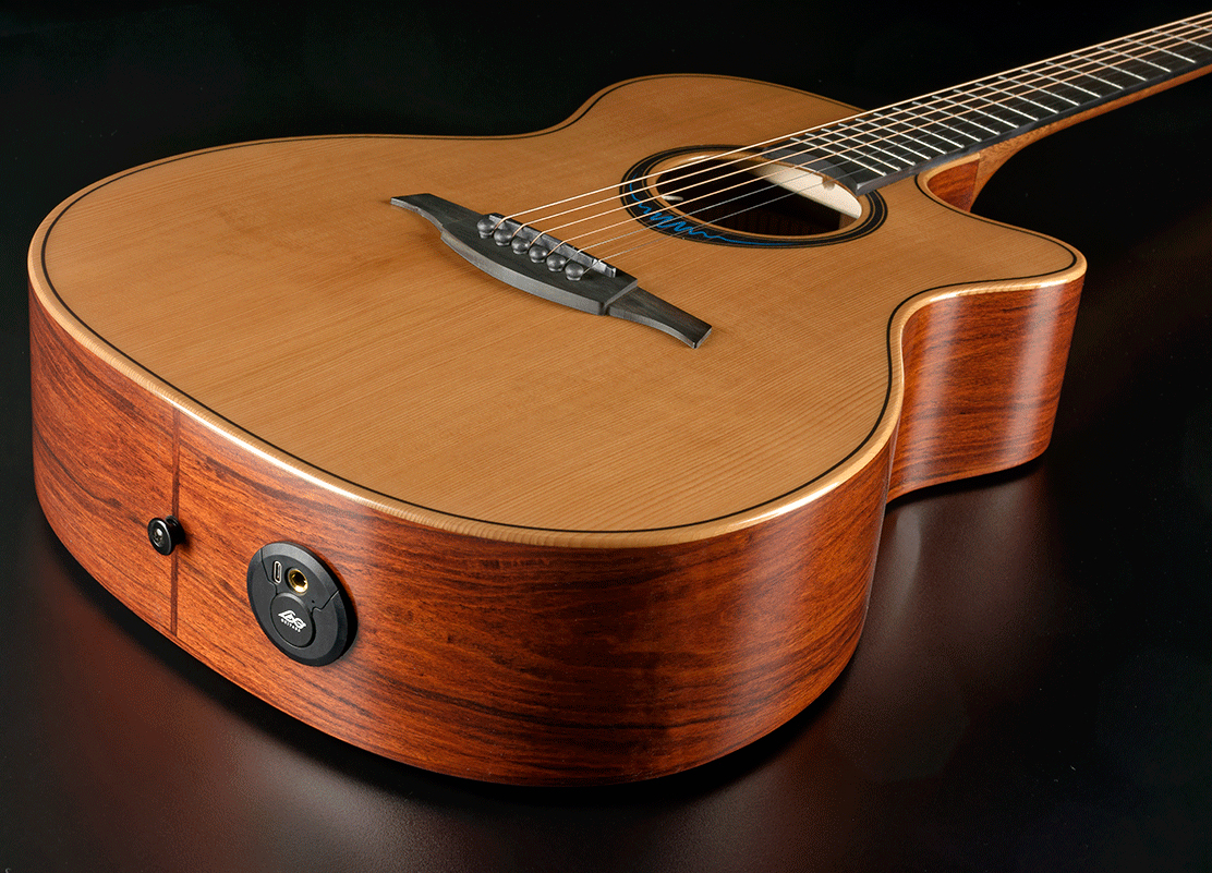 Lag Tbw2ace Bluewave 2 Auditorium Cw Cedre Palissandre Bkbr - Naturel - Electro acoustic guitar - Variation 2