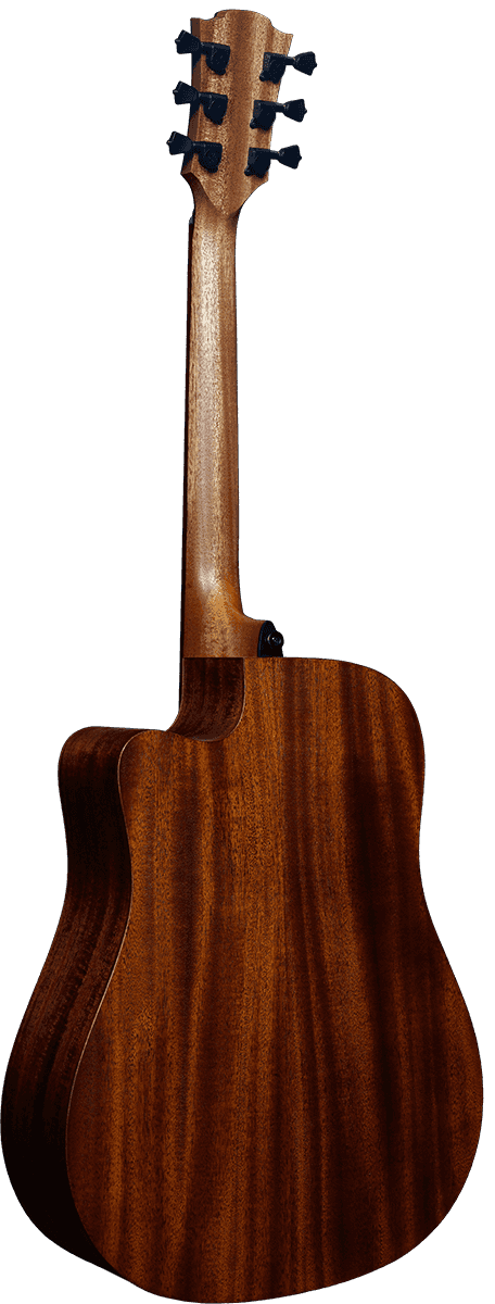 Lag Thv10dce Hyvibe Dreadnought Cedre/acajou Cw+housse - Naturel - Electro acoustic guitar - Variation 2