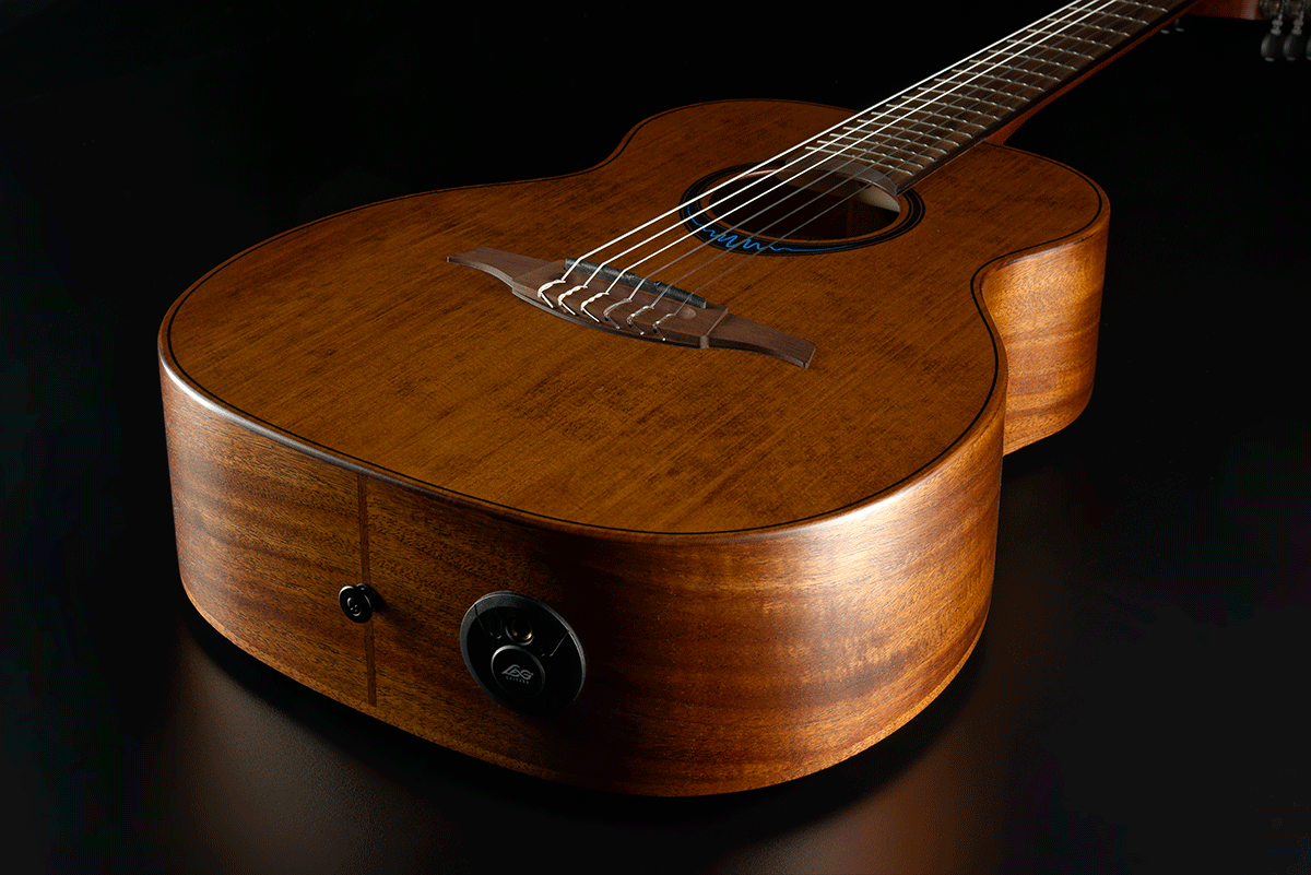 Lag Tnbw1te Bluewave 1 Travel Nylon Cedre Khaya Brbr - Brown - Classical guitar 3/4 size - Variation 2