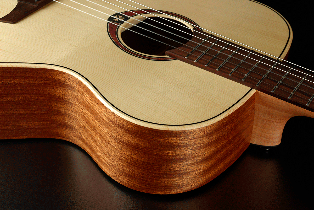 Lag Tramontane Tn70a Epicea Khaya Brbw - Natural - Classical guitar 4/4 size - Variation 3